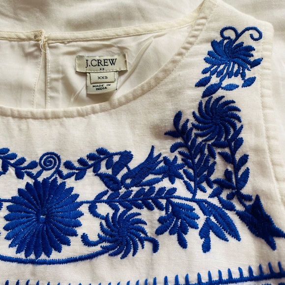 Blue and White J. Crew dress with pockets, XXS - Picture 7 of 7